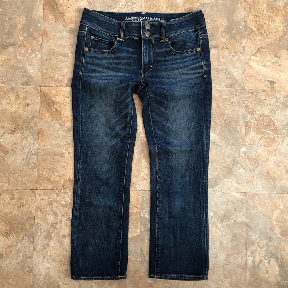 American Eagle AEO Artist Crop Jeans Size 2 Reg